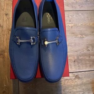 Salvatore Ferragamo Mens shoes Blue size 10